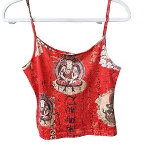 Women's Red and Orange Vests-tanks-cami